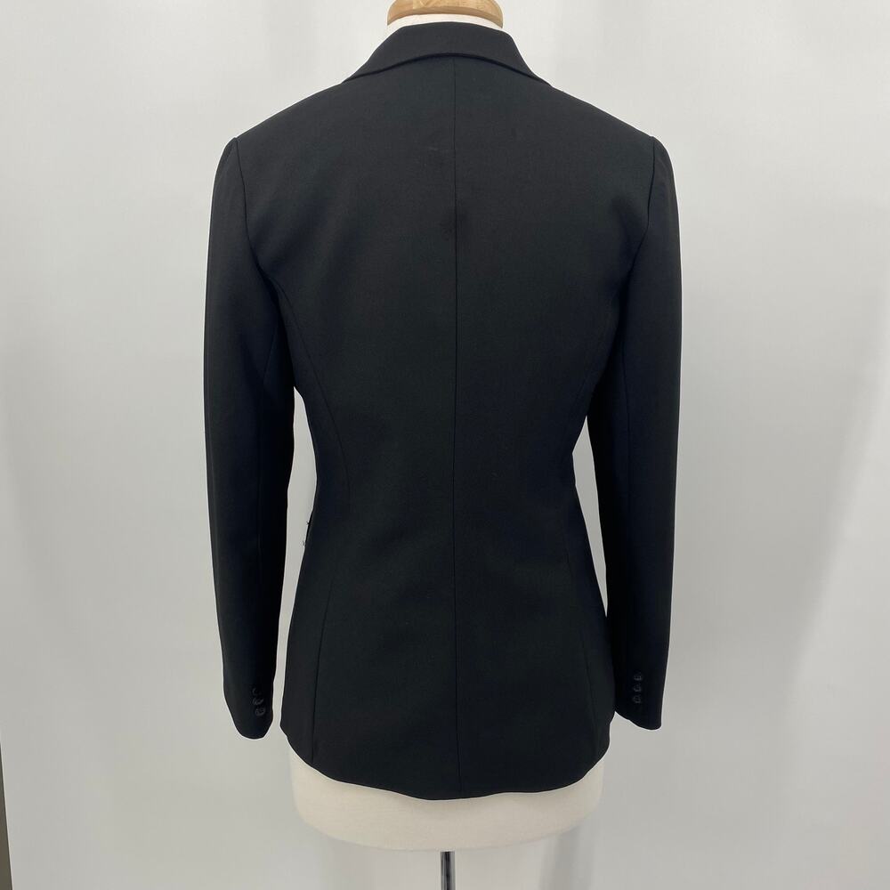 Vintage Levis Blazer Jacket Twill Knit Single Breasted 2 Button Front Black M - Picture 5 of 8